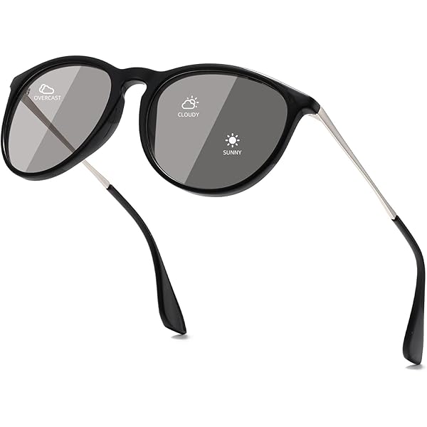 SHINU Polarized Photochromic Grey Sunglasses Driving Night
